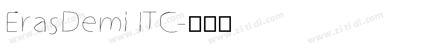 ErasDemi ITC字体转换